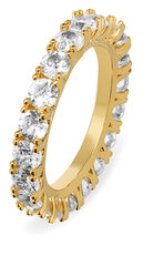 Сверкающее позолоченное кольцо с цирконами Troli VBR039G-A цена и информация | Кольцо | hansapost.ee