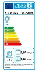 Siemens HB517GCW0S hind ja info | Ahjud | hansapost.ee