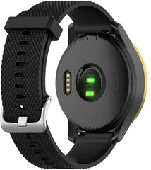 4wrist Rihm Garminile 20 mm - must hind ja info | Nutikellade aksessuaarid ja tarvikud | hansapost.ee