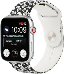 Ремешок 4wrist для Apple Watch - Skulls & Bones 38/40/41 мм цена и информация | Аксессуары для смарт-часов и браслетов | hansapost.ee