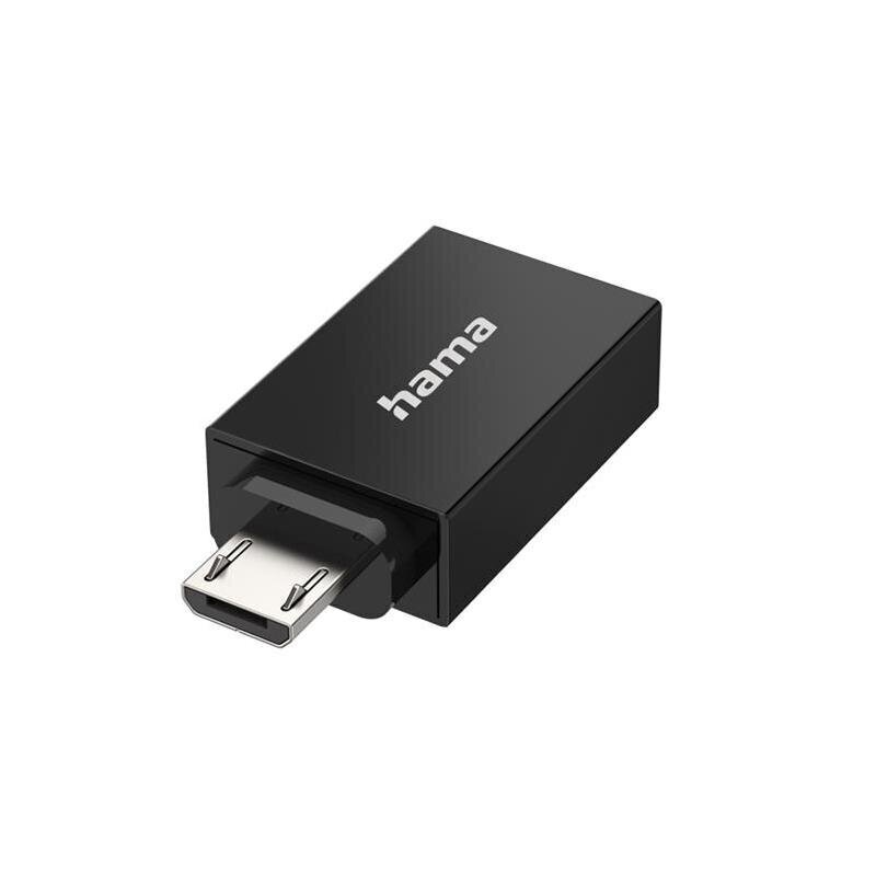 Hama USB mikro-> USB A hind ja info | USB adapterid ja jagajad | hansapost.ee