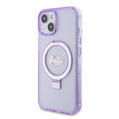 Guess IML Ring Stand Glitter MagSafe Case for iPhone 15 Plus Purple цена и информация | Чехлы для телефонов | hansapost.ee