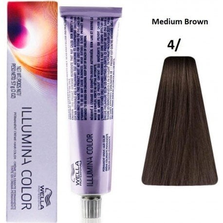 Püsivärv Illumina Color Wella Nº 4 (60 ml) цена и информация | Juuksevärvid | hansapost.ee