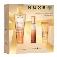 Komplekt Legendary Scent Nuxe naistele: dušiõli, 100 ml + ihupiim, 30 ml + parfüüm, 30 ml hind ja info | Nuxe Kehahooldustooted | hansapost.ee