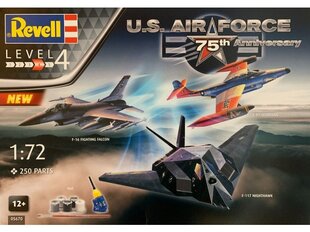 Подарочный набор Revell - US Air Force 75th Anniversary, 1/72, 05670 цена и информация | Конструкторы и кубики | hansapost.ee