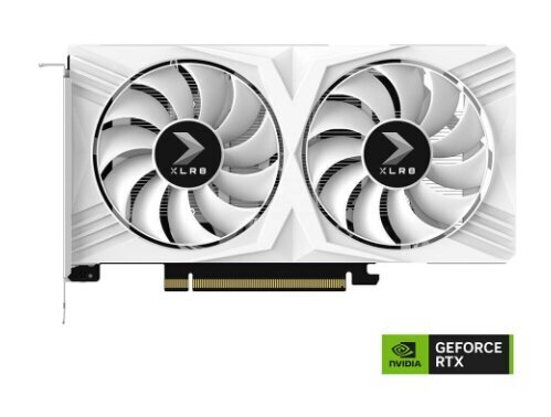 PNY GeForce RTX 4060 OC XLR8 Verto DF White Edition (VCG40608DFWXPB1-O) цена и информация | Videokaardid | hansapost.ee