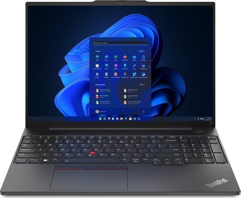 Lenovo ThinkPad E16 G1 21JT000JPB цена и информация | Sülearvutid | hansapost.ee