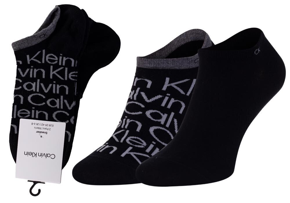 Calvin Klein meeste sokid 2pk, must цена и информация | Sokid meestele | hansapost.ee