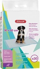Пеленки Zolux 90x60 см, 30 штук цена и информация | Средства для дрессировки собак | hansapost.ee