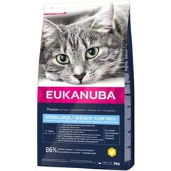 Eukanuba täiskasvanud steriliseeritud kassidele kanaga, 2 kg hind ja info | Eukanuba Lemmikloomatarbed | hansapost.ee