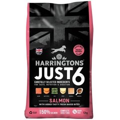 Harringtons Just 6 koertele lõhega, 12 kg hind ja info | Koerte kuivtoit ja krõbinad | hansapost.ee