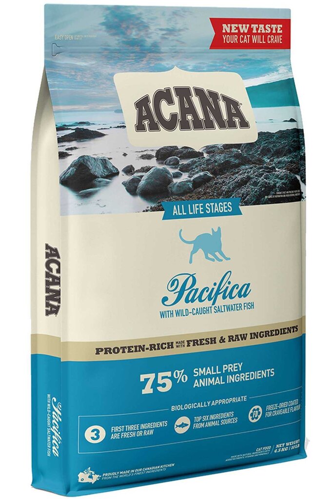 Acana Pacifica kassidele kalaga, 1,8 kg цена и информация | Kassi kuivtoit ja kassikrõbinad | hansapost.ee