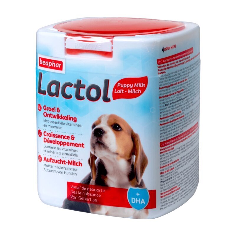 Piimaasendaja kutsikatele Beaphar Lactol Puppy milk, 500 g hind ja info | Vitamiinid ja parasiiditõrje | hansapost.ee