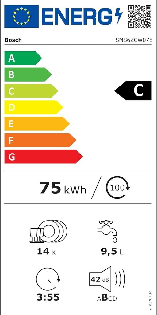 Bosch SMS6ZCW07E цена и информация | Nõudepesumasinad | hansapost.ee