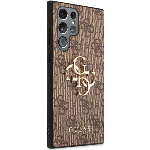 Telefoniümbris Original Guess - 4G Big Metal Logo - Samsung Galaxy S23 Ultra, pruun цена и информация | Telefonide kaitsekaaned ja -ümbrised | hansapost.ee