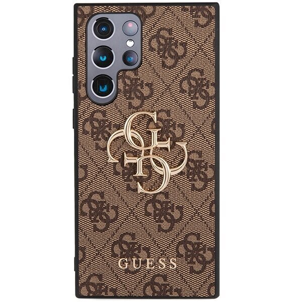 Telefoniümbris Original Guess - 4G Big Metal Logo - Samsung Galaxy S23 Ultra, pruun цена и информация | Telefonide kaitsekaaned ja -ümbrised | hansapost.ee