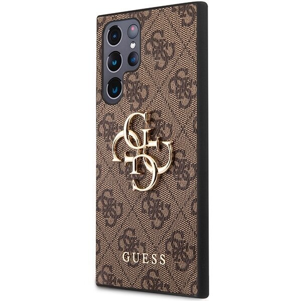 Telefoniümbris Original Guess - 4G Big Metal Logo - Samsung Galaxy S23 Ultra, pruun цена и информация | Telefonide kaitsekaaned ja -ümbrised | hansapost.ee