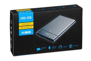 Корпус iBox HD-06 для 2,5-дюймового жесткого диска цена и информация | Чехлы для внешних жестких дисков | hansapost.ee