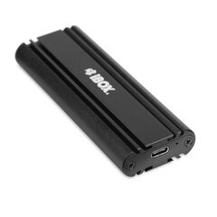 Корпус iBox HD-07 M.2 NVMe SSD Черный цена и информация | Чехлы для внешних жестких дисков | hansapost.ee