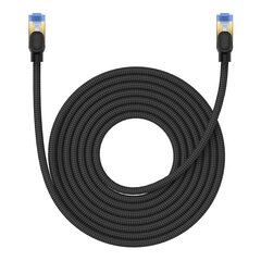 Braided network cable cat.7 Baseus Ethernet RJ45, 10Gbps, 8m (black) цена и информация | Кабели и провода | hansapost.ee
