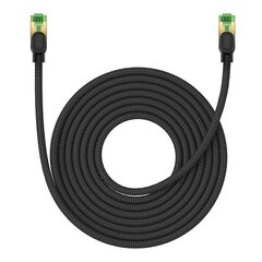 Network cable cat.8 Baseus Ethernet RJ45, 40Gbps, 8m (black) цена и информация | Кабели и провода | hansapost.ee