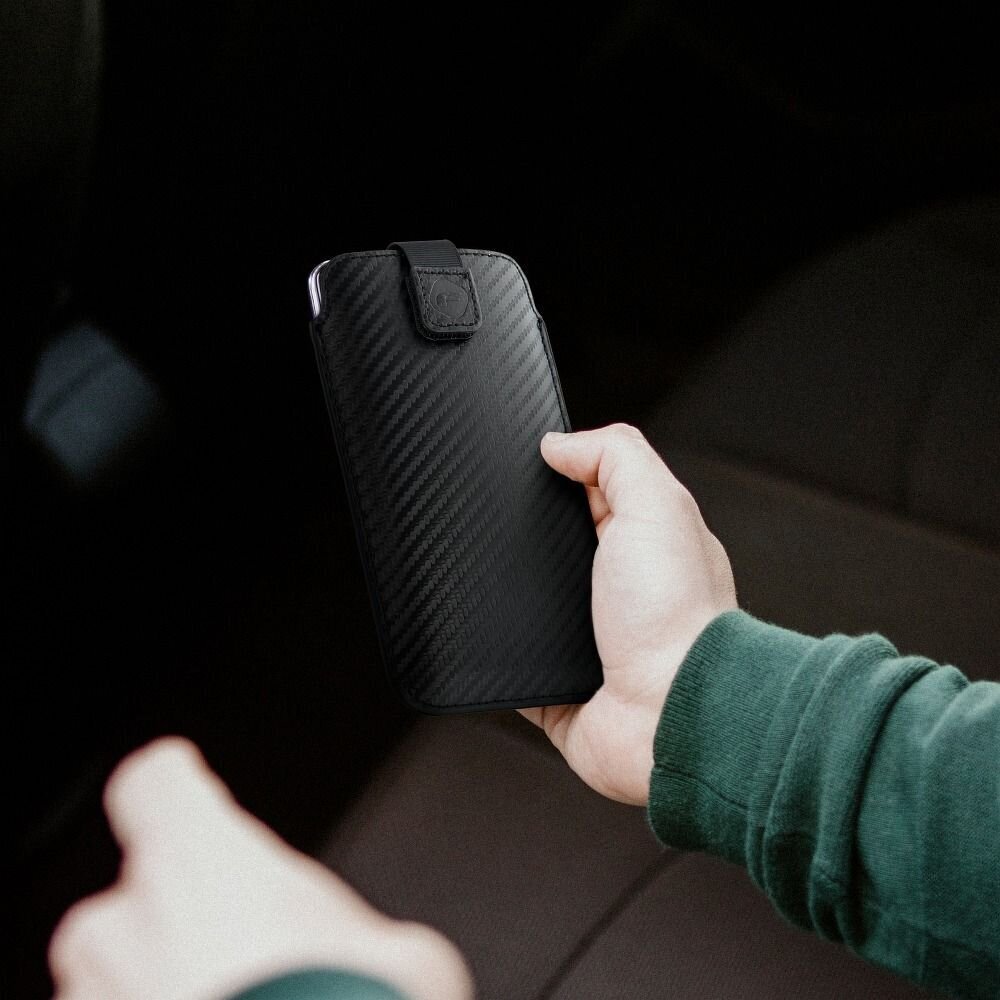 Forcell Pocket Carbon Case hind ja info | Telefonide kaitsekaaned ja -ümbrised | hansapost.ee