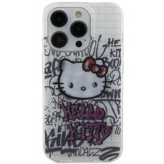 Hello Kitty HKHCP15SHDGPHT iPhone 15 6.1" biały|white hardcase IML Kitty On Bricks Graffiti цена и информация | Hello Kitty Мобильные телефоны, Фото и Видео | hansapost.ee
