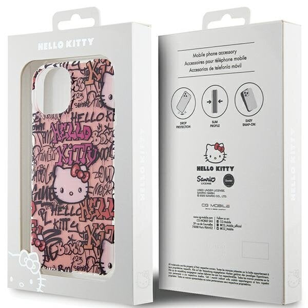 Hello Kitty ümbris Apple iPhone 15 цена и информация | Telefonide kaitsekaaned ja -ümbrised | hansapost.ee