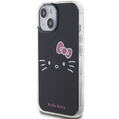 Hello Kitty HKHCP15SHKHLK iPhone 15 6.1" czarny|black hardcase IML Kitty Face цена и информация | Чехлы для телефонов | hansapost.ee