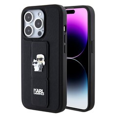 Karl Lagerfeld KLHCP15XSMHCNPK iPhone 15 Pro Max 6.7" czarny|black Silicone Choupette Metal Pin цена и информация | Чехлы для телефонов | hansapost.ee