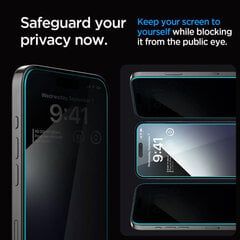 Spigen Glas.TR EZ Fit Privacy цена и информация | Защитные пленки для телефонов | hansapost.ee