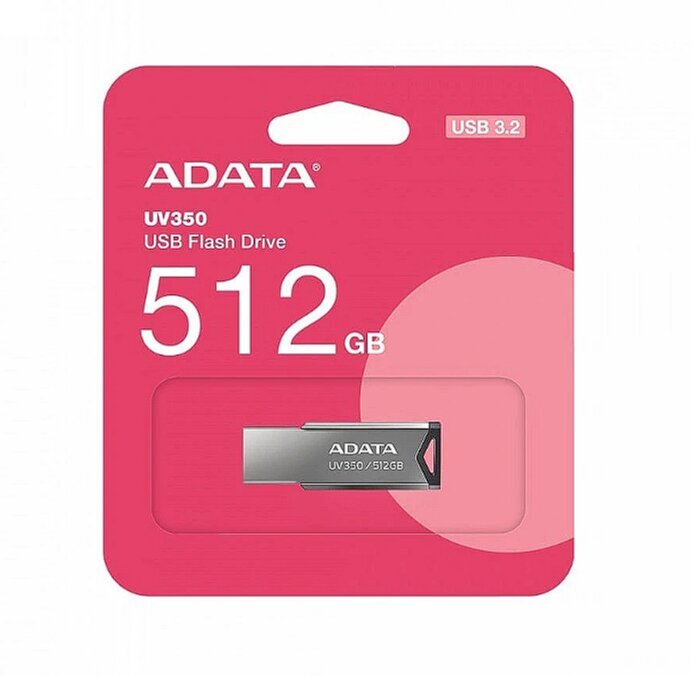 Adata Pendrive UV350 512GB USB 3.2 цена и информация | Mälupulgad | hansapost.ee