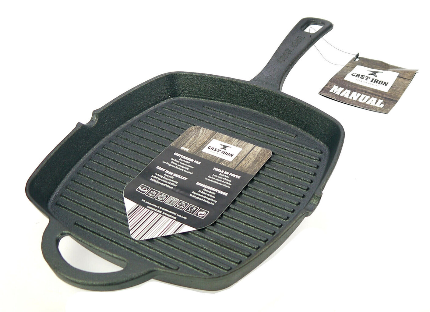 Cast Iron malmist grillpann, 26x26 cm цена и информация | Pannid | hansapost.ee