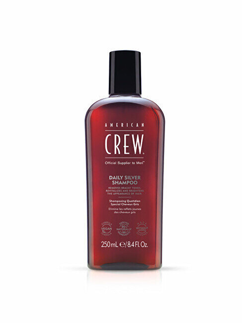 Igapäevane šampoon American Crew Daily Silver Shampoo, 250ml цена и информация | Šampoonid | hansapost.ee