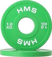 Олимпийский диск HMS, 2х 1 кг цена и информация | Гантели, гири, штанги | hansapost.ee