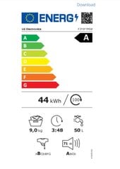 LG F2Y5FYP6W цена и информация | Стиральные машины | hansapost.ee