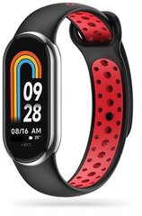 Ремешок для часов Tech-Protect SoftBand Xiaomi Smart Band 8, black/red цена и информация | Аксессуары для смарт-часов и браслетов | hansapost.ee