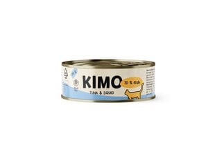 Kimo для кошек с тунцом и кальмарами, 70х24 шт. цена и информация | Консервы для кошек | hansapost.ee