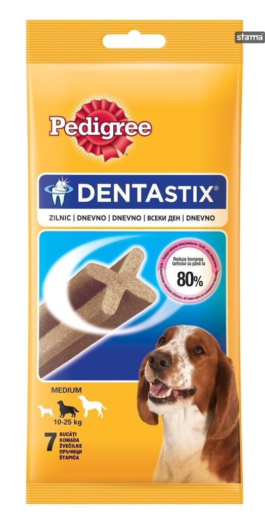 Pedigree Dentastix keskmist tõugu koertele, 10x180 g цена и информация | Koerte maiused | hansapost.ee