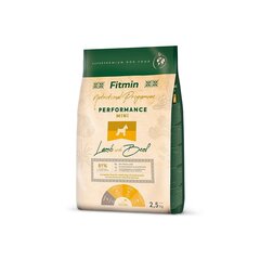 Fitmin Dog Nutritional Programme Mini Performance väikest tõugu täiskasvanud koertele lamba- ja veiselihaga, 2,5 kg hind ja info | Koerte kuivtoit ja krõbinad | hansapost.ee