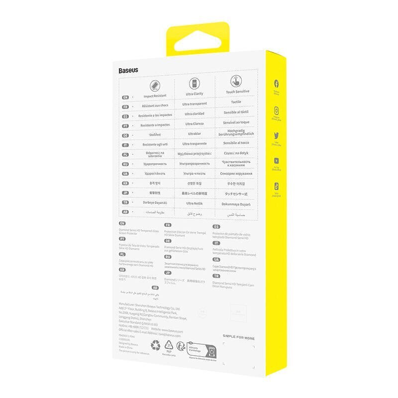 Baseus OS Tempered Glass Screen Protector hind ja info | Ekraani kaitseklaasid ja kaitsekiled | hansapost.ee