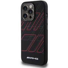 AMG AMHMP15L23SSPK iPhone 15 Pro 6.1" czarny|black hardcase Silicone Large Rhombuses Pattern MagSafe цена и информация | Чехлы для телефонов | hansapost.ee