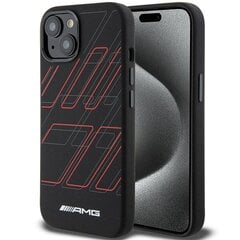 AMG AMHMP15S23SSPK iPhone 15 | 14 | 13 6.1" czarny|black hardcase Silicone Large Rhombuses Pattern MagSafe цена и информация | Чехлы для телефонов | hansapost.ee