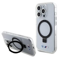 BMW BMHMP15XURST iPhone 15 Pro Max 6.7" przeźroczysty|clear hardcase Ring Stand M Collection MagSafe цена и информация | Чехлы для телефонов | hansapost.ee