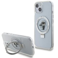 Karl Lagerfeld KLHMP14SHMRSKCH iPhone 14 | 15 | 13 6.1" biały|white hardcase Ring Stand Karl&Choupettte MagSafe цена и информация | Чехлы для телефонов | hansapost.ee