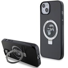 Karl Lagerfeld KLHMP14SHMRSKCK iPhone 14 | 15 | 13 6.1" czarny|black hardcase Ring Stand Karl&Choupettte MagSafe цена и информация | Чехлы для телефонов | hansapost.ee