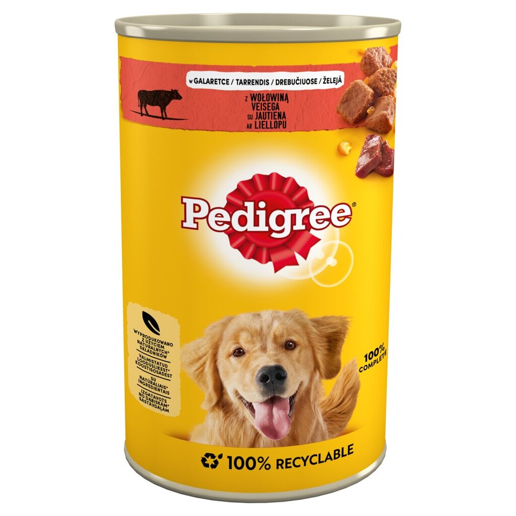 Pedigree veiselihaga, 12x1,2 kg hind ja info | Koerakonservid | hansapost.ee