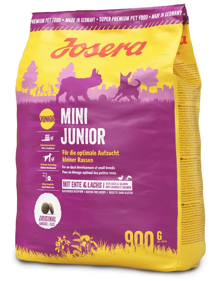 Josera Mini Junior väikest tõugu koertele, 5x900 g цена и информация | Koerte kuivtoit ja krõbinad | hansapost.ee