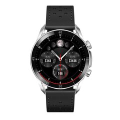 Garett V10 Silver-black leather price and information | Nutikellad, laste nutikellad | hansapost.ee