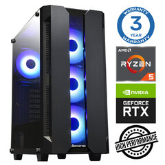 INTOP Ryzen 5 5600X 32GB 500SSD M.2 NVME RTX4060 8GB no-OS hind ja info | Lauaarvutid | hansapost.ee